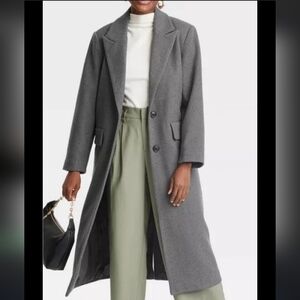 a new day Charcoal Faux Wool Coat